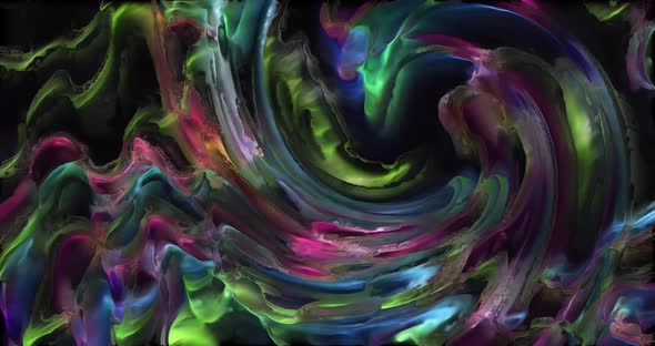 Abstract twirling liquid glass background movie