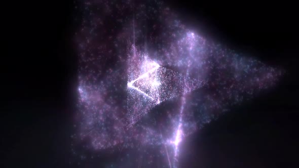 Purple Star Space Moving Background