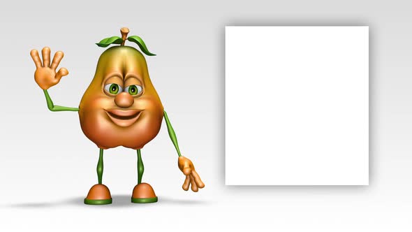 Pear Promotion Ads  Looped Cartoon Animation alt