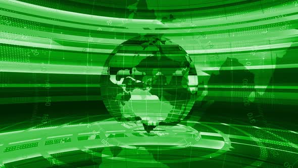 Green Color Technology News Background Animation alt