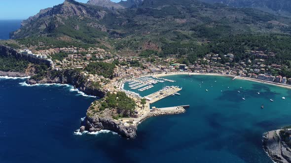 Flight Over Porte De Soller, Palma Mallorca, Spain