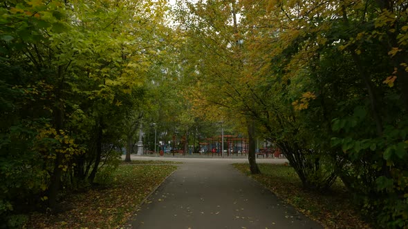 Outdoor Sports Ground in the Courtyard of a Residential Building