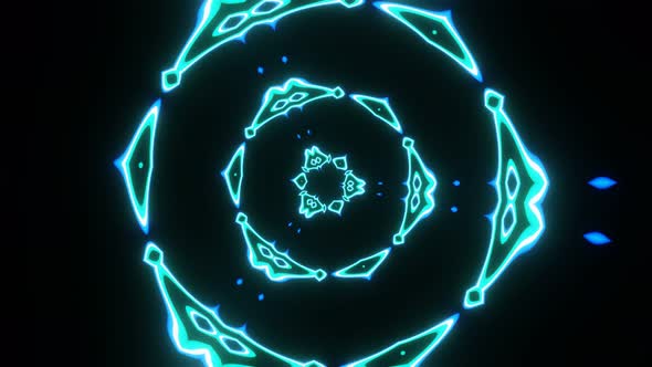 Bright Multicolored Kaleidoscope to Decorate the Holiday alt