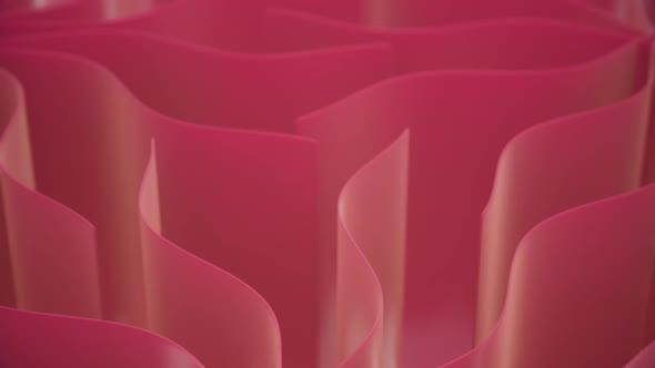 3d Abstract Elegant Wavy Red Background