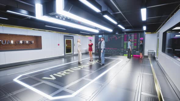 Human Avatars Office Workers Communicate and Interacting in the Metaverse