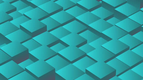 3D Animated Background Of Cubes Going Up And Down Loop alt