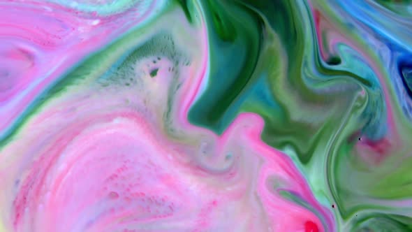 Hypnotizing In Detailed Surface Colorful Paint Spreads 40