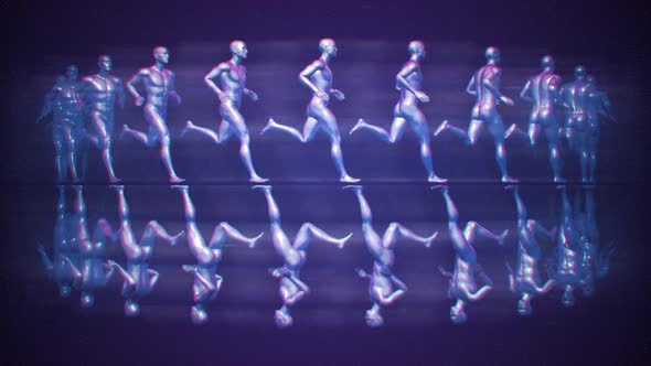 Loop Running Abstract Background