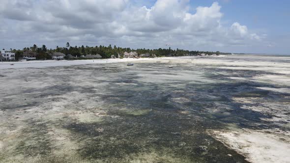 Zanzibar Tanzania  Low Tide in the Ocean Near the Shore alt