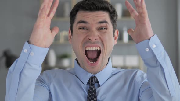 Shouting Screaming Young Man in Anger alt