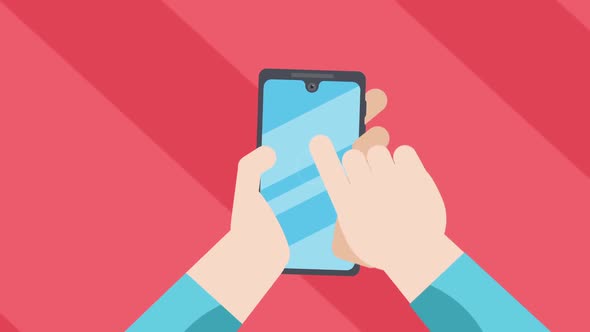 Hand Holding a Mobile alt