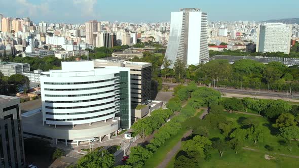 Prosecutors office, Architecture (Porto Alegre, Brazil) aerial view