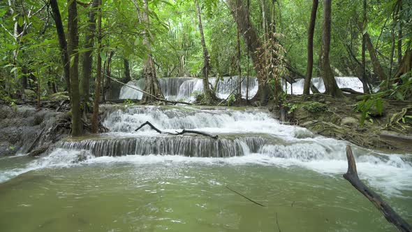 Huai Mae Khamin Waterfall, seventh level, Kanchanaburi, Thailand