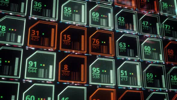 Microchips of green and red color alt