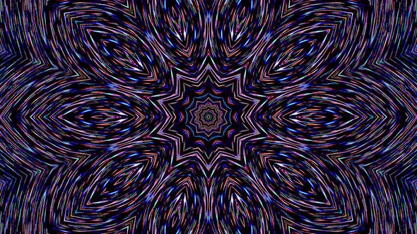 Beautiful abstract kaleidoscope that shines, a radiant light that regulates the subtle movements alt