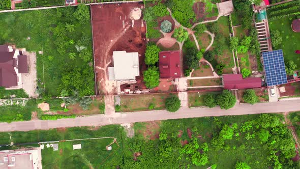 Neighborhood Residential Houses Top View alt