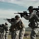 Soldiers practicing firing movements at Green Beret training - VideoHive Item for Sale