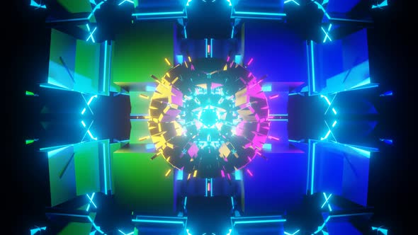 Abstract VJ Loop with Pulsating Shapes