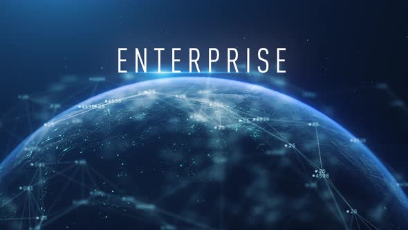 Global Abstract Cyber Earth Enterprise alt