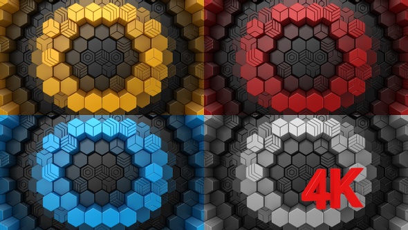 Hexagons Form A Wave alt