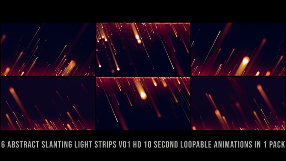 Slanting Light Strips Red V01