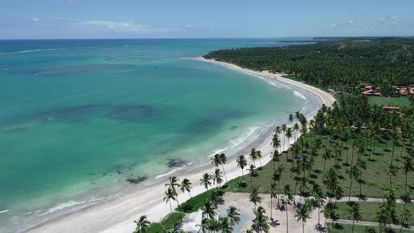 Northeast Brazil. Panorama landscape of beach natural pools. alt