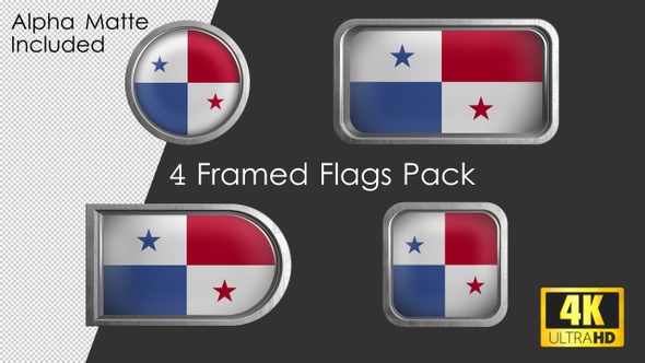 Framed Panama Flag Pack alt