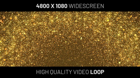 Gold Particles Widescreen Background
