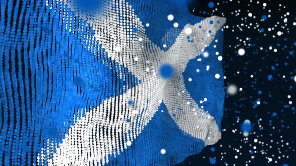 Scottish Flag Particle Animation alt