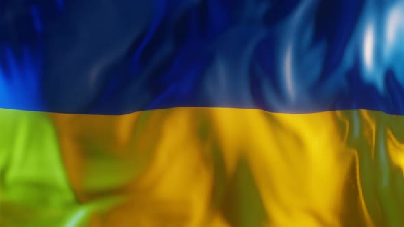 Ukraine Flag with Edge Bump