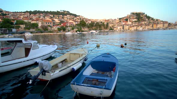 Skyline of Sibenik City in Croatia alt