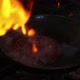 Flipping Burger Patty in Flames  - VideoHive Item for Sale