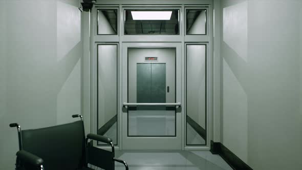 A Deserted Hospital Corridor