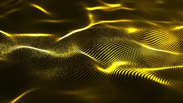 Gold Wave Background.