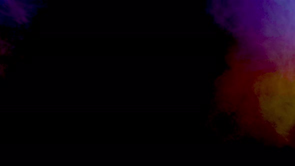 Spreading Cloud of Smoke Emerging From the Corner of the Frame alt