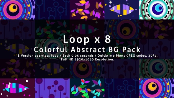 Colorful Abstract Bg Pack