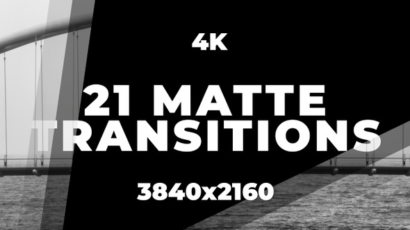 21 Alpha Mattes Transitions. 4K
