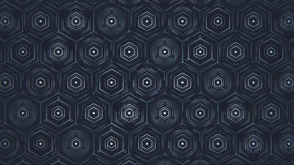 Dark Blue Hexagonal Pattern
