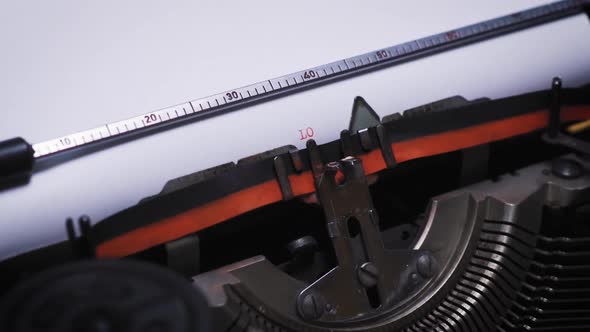 Word Love on Paper in an Old Typewriter alt