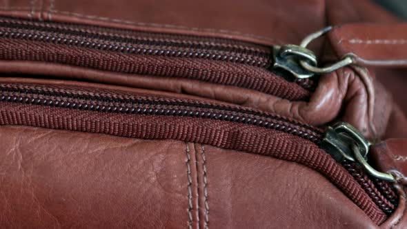 Zipper and Dressing of Leather Bags and Accessories