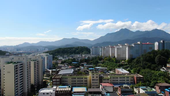 Korea Gumi City Doryang Dong Apartment Complex Drone