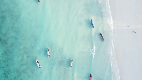 Zanzibar Tanzania  Boats on Ocean Water Near the Shore alt