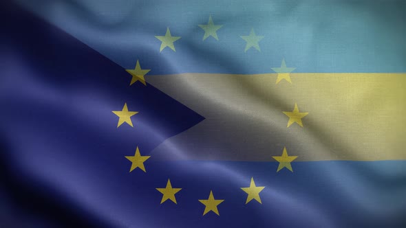 EU Bahamas Flag Loop Background 4K