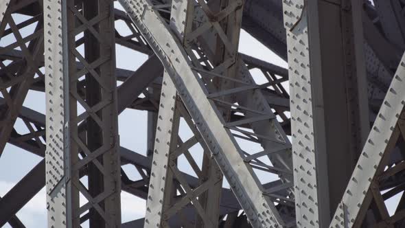 Fragment of Metal Structure of the Bridge