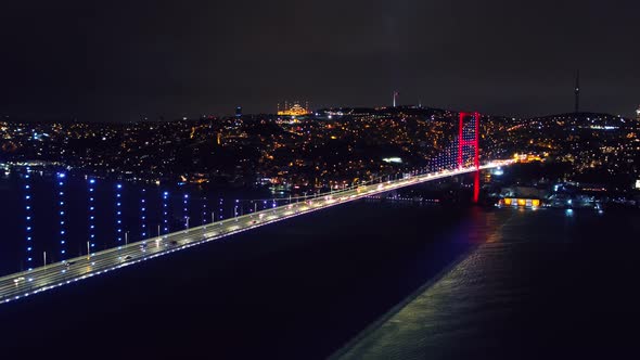 Istanbul Night Bosphorus Bridge alt