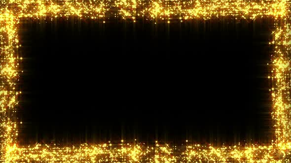 Golden Particles Frame