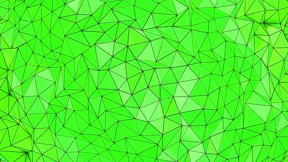 Low Poly Pattern Green Background