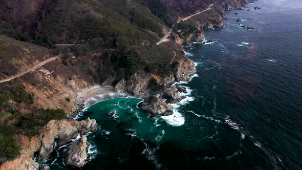 The McWay Falls By Drone alt