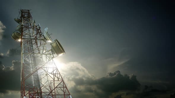 Telecommunication Tower Time Lapse alt