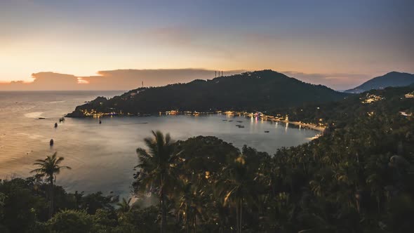 Picturesque Bali Island Coastline with Forestry Hills alt